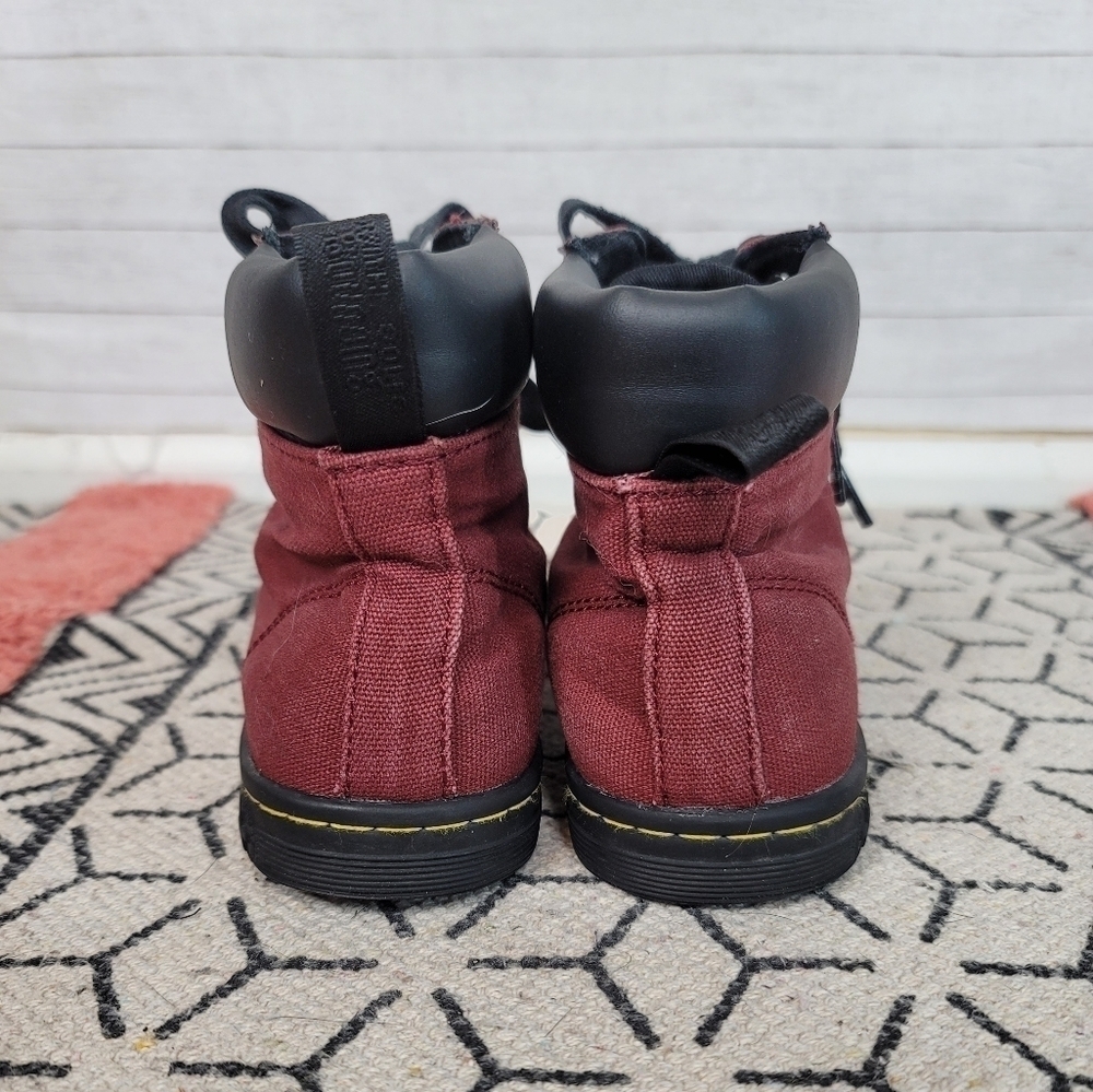Dr. Martens Burgundy Combat Boots - Picture 8 of 15